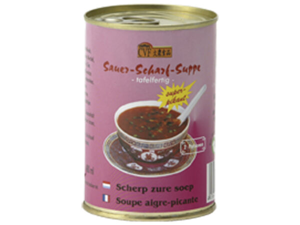 Suppe mit gegrilltem Entenfleisch scharf – sauer 400ml./CVF –