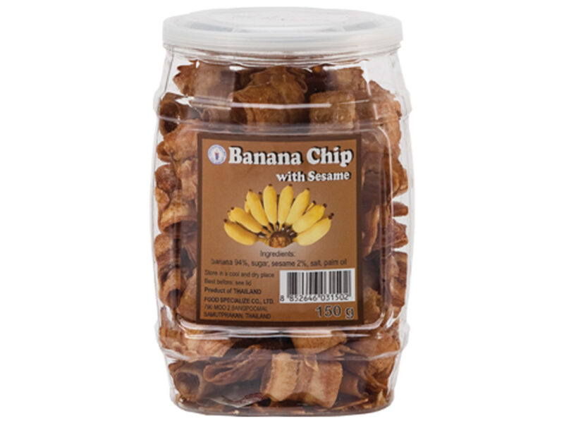 Bananen Chip mit Sesame ( Knusprig) 150g/ Thai Dance-