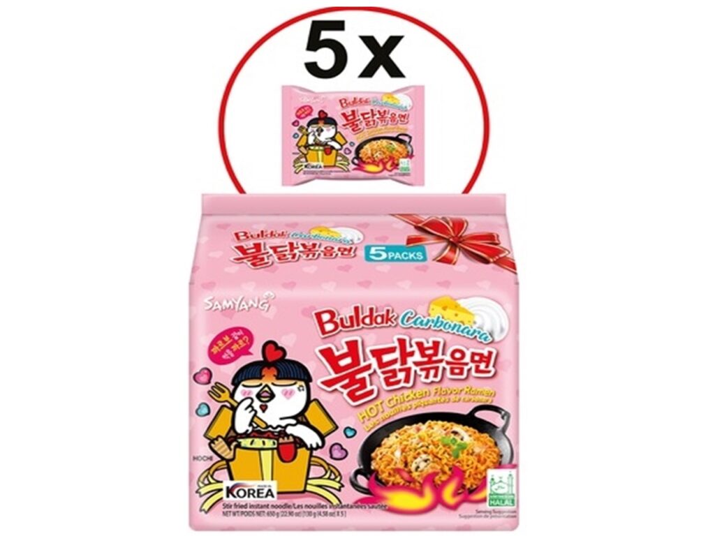 Hot Chicken flavour Ramen(Carbonare) 5x130g/Samyang-