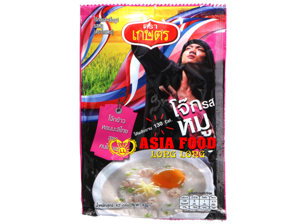Cooked Rice Porridge Pork Flavour 42g/ kaset -