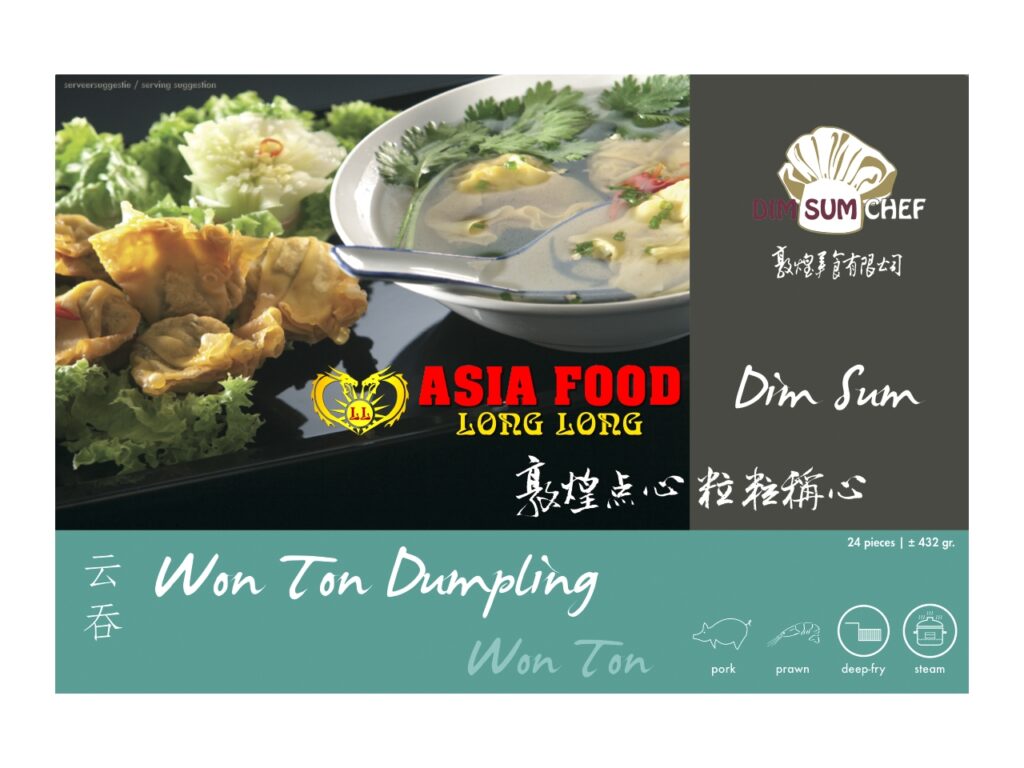 Dimsum Won Ton mit Schweinefleisch u Garnelen 24st- 360g/ Dim Sum Chef -