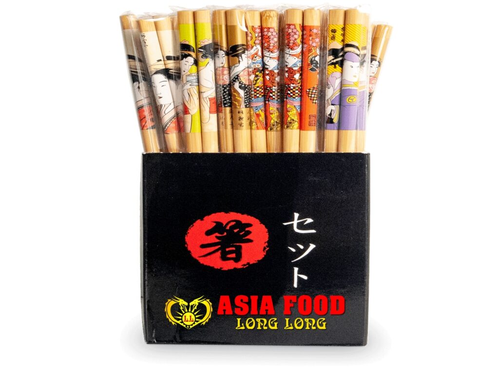 Essstäbchen in Box Geisha  22,5 cm | 5 mix | 1 paar