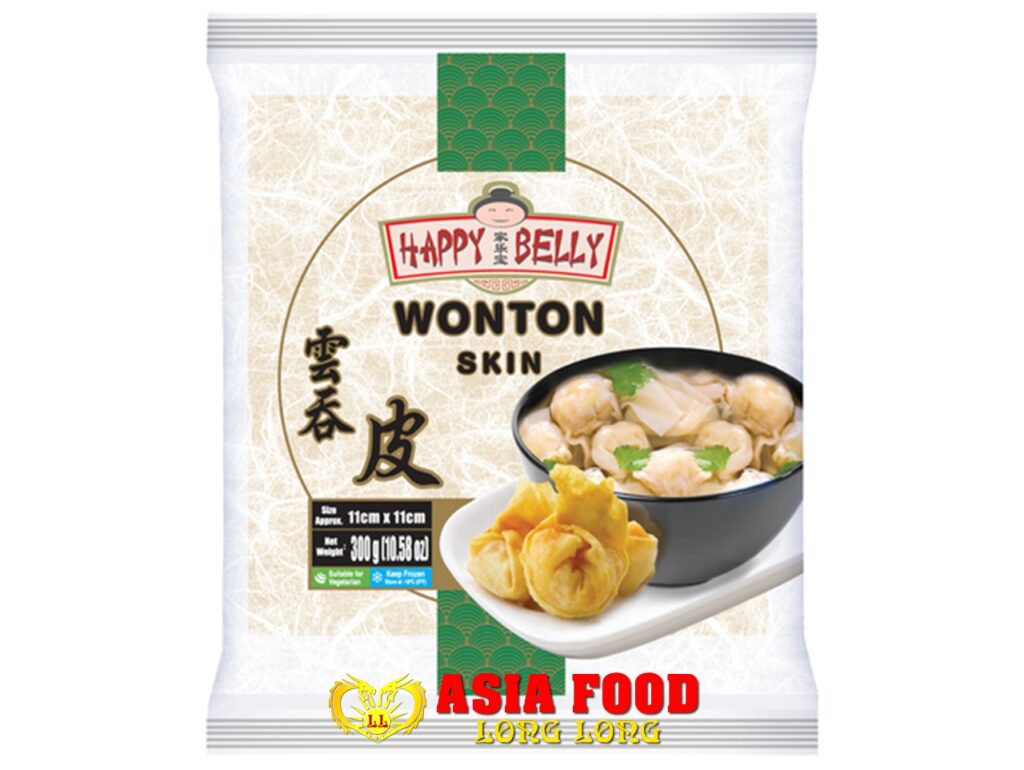 Teigblätter (Won Ton )11cm. 300g/Happy Belly –