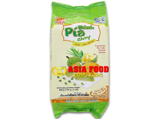 Bánh Pía. Dua - Sầu Riêng 400g (4x100g Chay)/ Tân Huệ Viên -