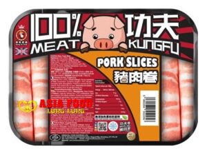 Pork Sliced (für Hot Pot Schweinfleisch Scheiben) 400g/ Kunfu Foods -Großbritannien