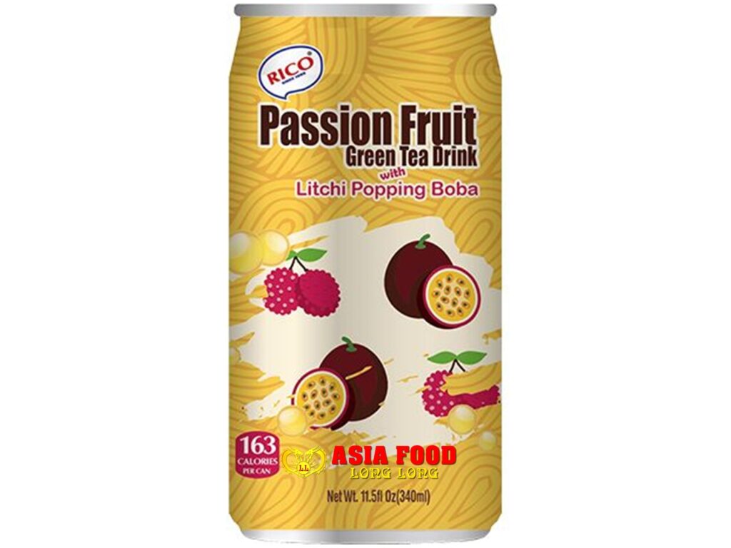 Bubble Green Tea (Passion with Litchi) 350ml/ Rico Taiwan -