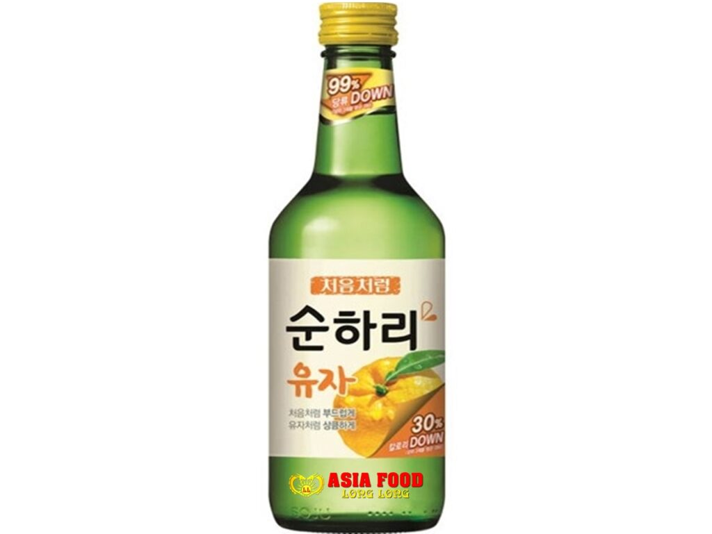 Chum Churum fresh ( Citron- Yuzu) 350ml/ Lotte Jinro -Korea -