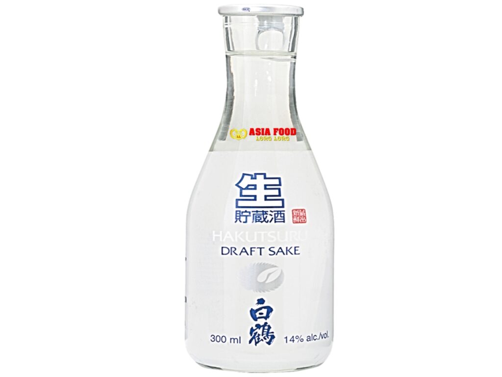 Sake HAKUTSURU DRAFT alc.14% 300ML/ Japanischer Junmai-
