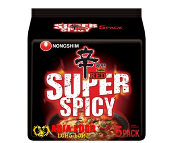 Shin Red Super Spicy Instant Nudeln 5x120g /Nongshim -