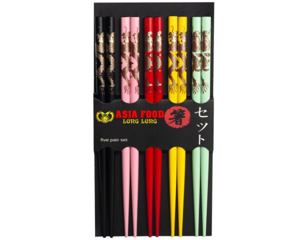 Essstäbchen (Satz)Dragon  22,5cm x 5paars/Japanese Style -
