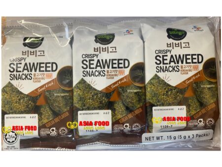 Crispy Seaweet snacks (BBQ)3x5g/ Bibigo Korea-