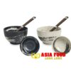 Schüssel Keramik Set 2x Suppen- Nudeln / Reisschale + Essstäbchen /Japan- – Bild 2