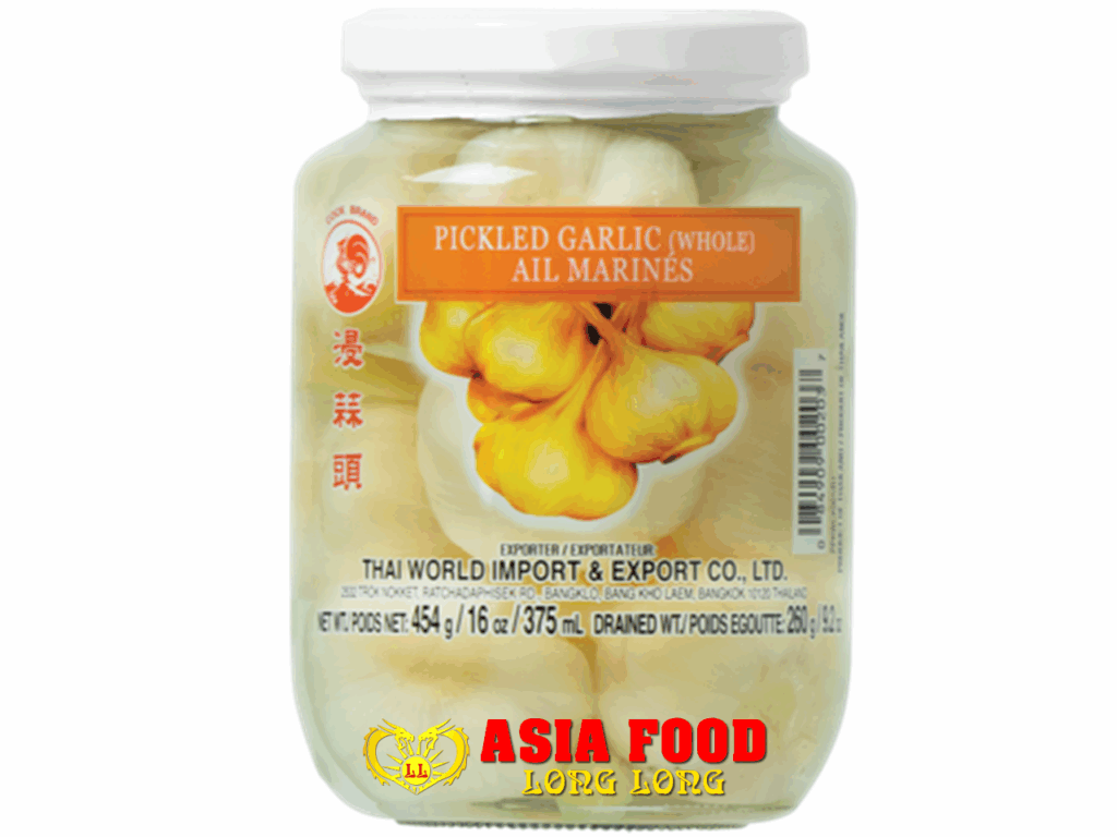 Pickled garlic (Whole) 454g. /Cock Brand -