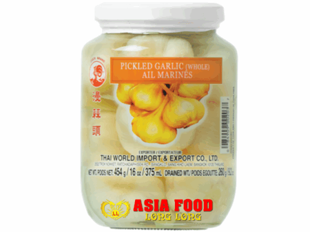 Pickled garlic (Whole) 454g. /Cock Brand -