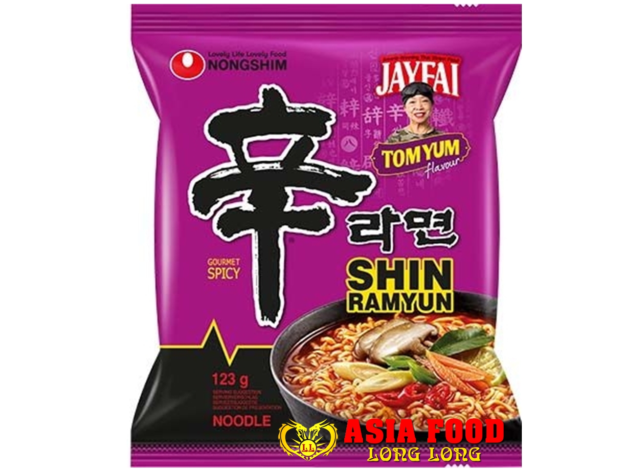 Shin Ramyun Tom Yum  (Jayfai) 123g/ Nongshim-