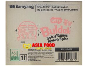 Buldak Cream Carbonara (Spicy Ramen Epice )8x 5x 140g/ Samyang - Korea